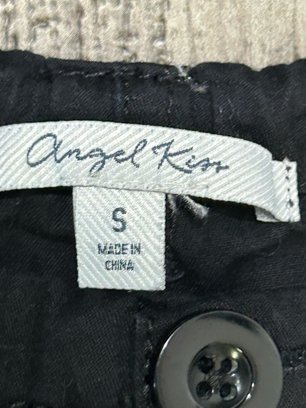 Angel Kiss Black Cargo Pants Women’s Small 100% Cotton - Picture 2 of 8